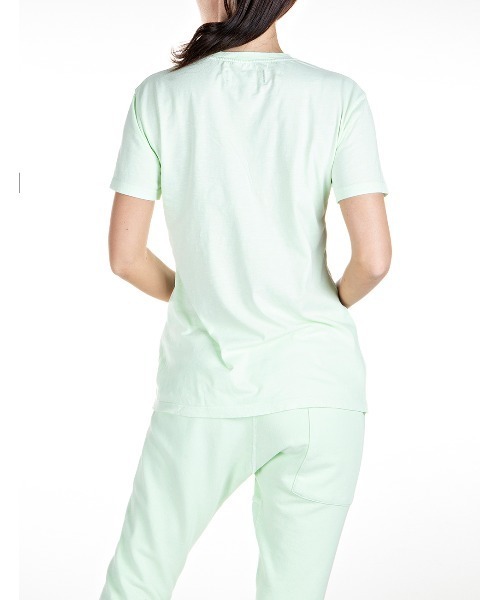 REPLAY（リプレイ）の「EARTH MADE HUMAN CRAFTED スラブジャージーTシャツ（Tシャツ/カットソー・レディース・グリーン/オレンジ・SMALL/X-SMALL/MEDIUM）」の3枚目の写真