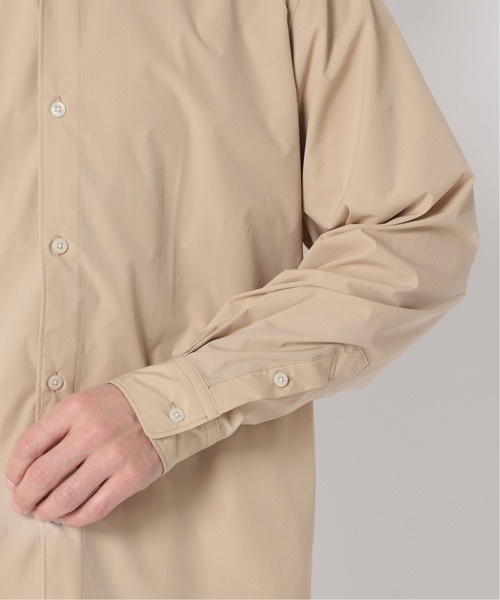 417 EDIFICE(フォーワンセブンエディフィス)の「【WEB限定】【シャツ+カットソーの2点セット】ノーカラーシャツ / Tシャツ(シャツ/ブラウス・メンズ・ホワイト/グレー/ブラウン/ベージュ/サックスブルー・SMALL/MEDIUM/LARGE/X-LARGE)」の13枚目の写真