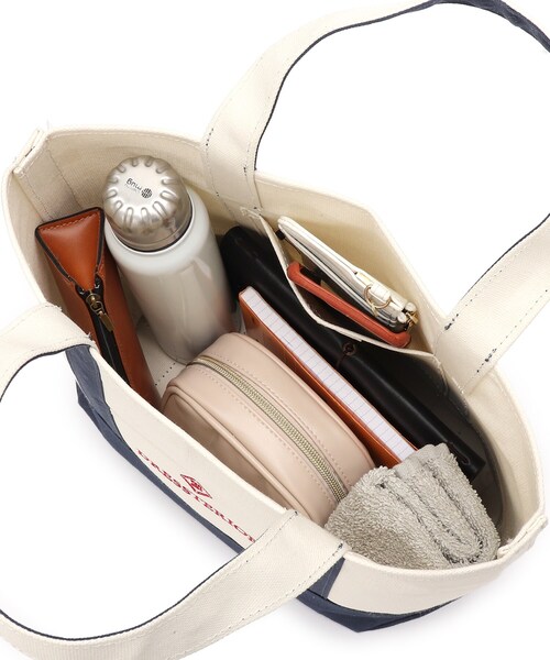 DRESSTERIOR（ドレステリア）の「◆ドレステリアキャンバスロゴトートバッグ(S)（トートバッグ・レディース・ダークネイビー/ブラック・00）」の9枚目の写真