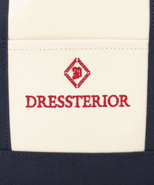 DRESSTERIOR（ドレステリア）の「◆ドレステリアキャンバスロゴトートバッグ(S)（トートバッグ・レディース・ダークネイビー/ブラック・00）」の10枚目の写真