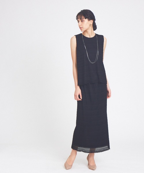 abahouse mavie(アバハウスマヴィ)の「レースタイトスカート(スカート・レディース・ブラック/アイボリー・フリー)」の8枚目の写真