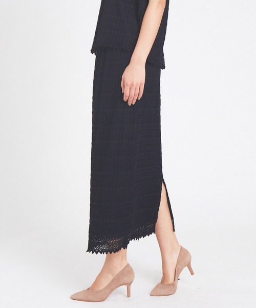 abahouse mavie(アバハウスマヴィ)の「レースタイトスカート(スカート・レディース・ブラック/アイボリー・フリー)」の12枚目の写真