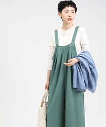 HONEYSUCKLE ROSE | 【HONEYSUCKLE ROSE】タックサロペット／セットアイテム(サロペット/オーバーオール)