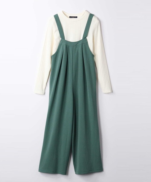 HONEYSUCKLE ROSE（ハニーサックルローズ）の「【HONEYSUCKLE ROSE】タックサロペット／セットアイテム（サロペット/オーバーオール・レディース・ブラック/ベージュ/グリーン・L/M）」の19枚目の写真