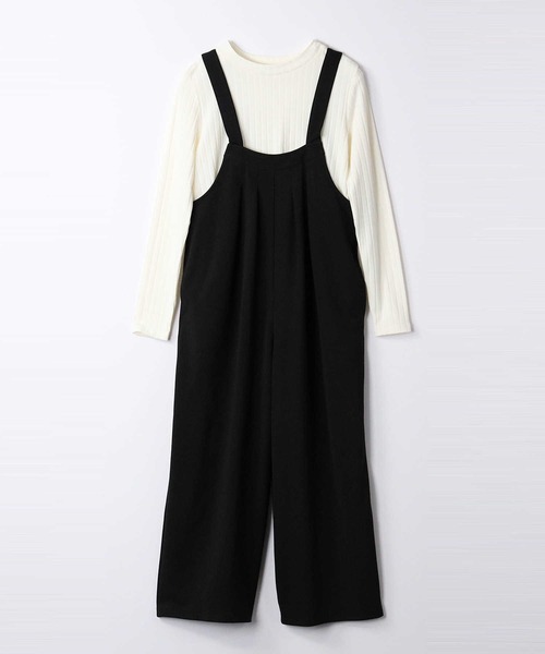 HONEYSUCKLE ROSE（ハニーサックルローズ）の「【HONEYSUCKLE ROSE】タックサロペット／セットアイテム（サロペット/オーバーオール・レディース・ブラック/ベージュ/グリーン・L/M）」の16枚目の写真