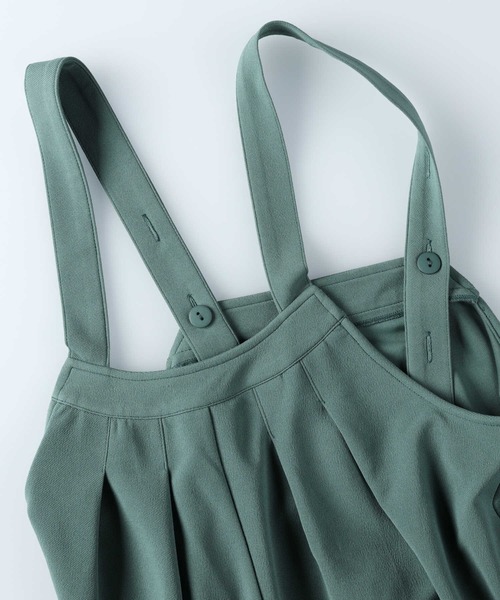 HONEYSUCKLE ROSE（ハニーサックルローズ）の「【HONEYSUCKLE ROSE】タックサロペット／セットアイテム（サロペット/オーバーオール・レディース・ブラック/ベージュ/グリーン・L/M）」の22枚目の写真