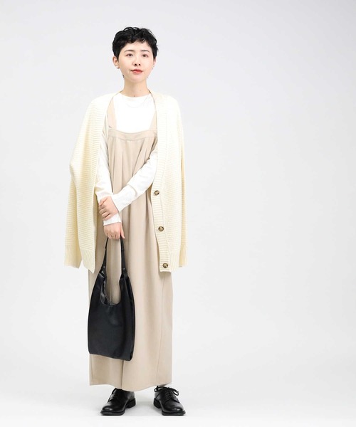 HONEYSUCKLE ROSE（ハニーサックルローズ）の「【HONEYSUCKLE ROSE】タックサロペット／セットアイテム（サロペット/オーバーオール・レディース・ブラック/ベージュ/グリーン・L/M）」の13枚目の写真