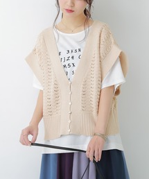osharewalker | 『2way透かし編みニットベスト』(ベスト)