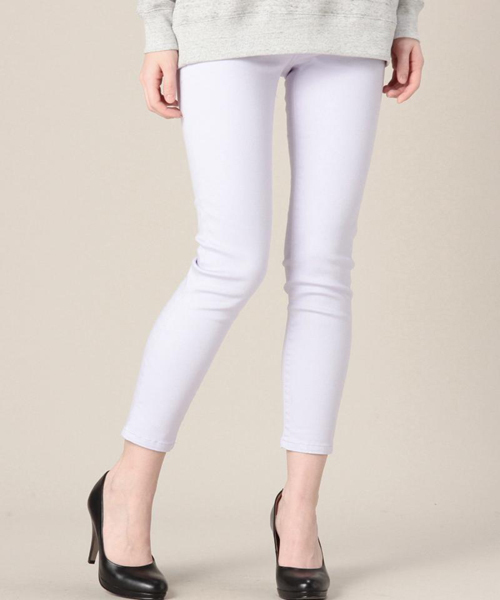 ROSE BUD（ローズバッド）の「LPT-15108 CROPPED SKINNY PANTS（その他パンツ・レディース・ホワイト/ラベンダー/ブラック/ネイビー・24/28/26）」の4枚目の写真