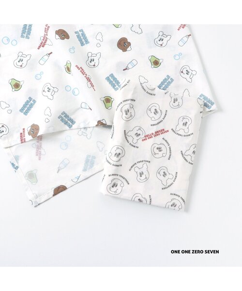 apres les cours（アプレレクール）の「/1107 HELLO ONSENてぬぐい（タオル・キッズ・アイボリー/オフホワイト・FREE）」の3枚目の写真