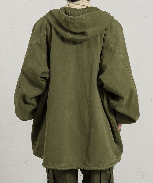 kutir（クティール）の「ビッグシルエットダッグジャケット（その他アウター・メンズ・ブラック/カーキ・MEDIUM/LARGE）」の11枚目の写真