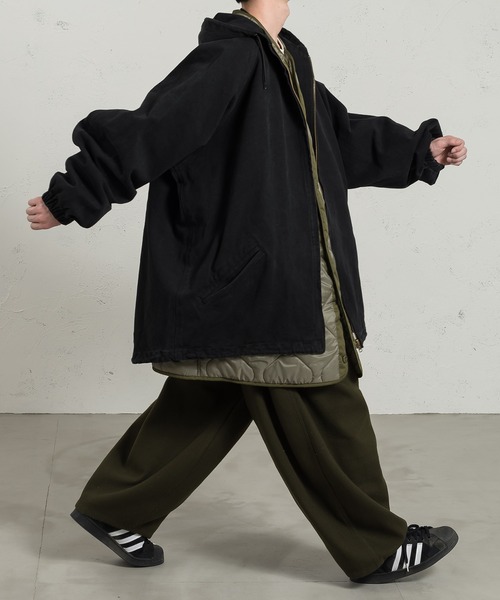 kutir（クティール）の「ビッグシルエットダッグジャケット（その他アウター・メンズ・ブラック/カーキ・MEDIUM/LARGE）」の15枚目の写真