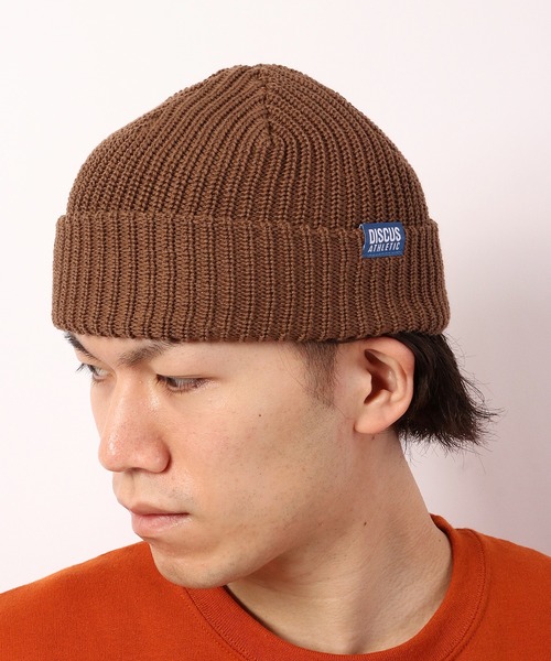 DISCUS(ディスカス)の「DISCUS ショートニットキャップ(ニットキャップ/ビーニー・メンズ・ブラック/ブラウン/グレー/バーガンディー・FREE)」の10枚目の写真