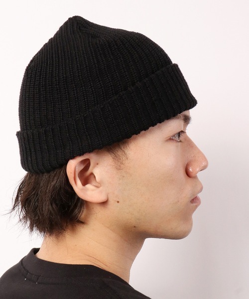 DISCUS(ディスカス)の「DISCUS ショートニットキャップ(ニットキャップ/ビーニー・メンズ・ブラック/ブラウン/グレー/バーガンディー・FREE)」の5枚目の写真