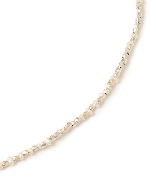 mikia（ミキア）の「mikia:カレンシルバーパールモチーフミックスネックレス 60cm（ネックレス・レディース・シルバー・ONE SIZE）」の3枚目の写真