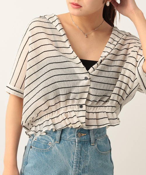 Heather（ヘザー）の「カップ付きベアトップ　281983（チューブトップ・レディース・オフホワイト/ブラック/ベージュ・FREE）」の18枚目の写真