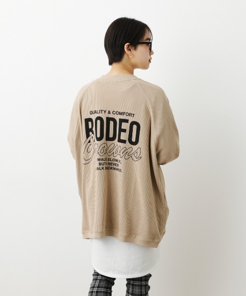 セール メッセージプリントトッパー カーディガン ボレロ Rodeo Crowns Wide Bowl ロデオクラウンズワイドボウル のファッション通販 Zozotown