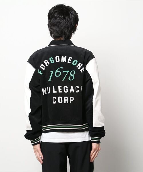 FORSOMEONE（フォーサムワン）の「FORSOMEONE AWARD JACKET（スタジャン・メンズ・ブラック・48）」の12枚目の写真