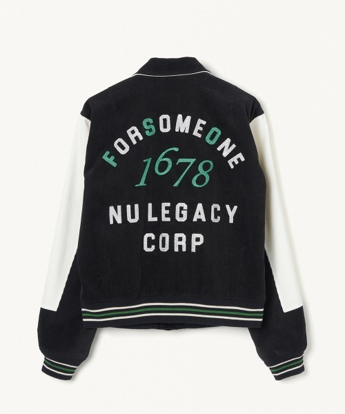 FORSOMEONE（フォーサムワン）の「FORSOMEONE AWARD JACKET（スタジャン・メンズ・ブラック・48）」の2枚目の写真