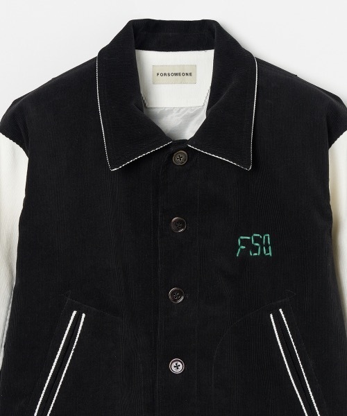 FORSOMEONE（フォーサムワン）の「FORSOMEONE AWARD JACKET（スタジャン・メンズ・ブラック・48）」の3枚目の写真