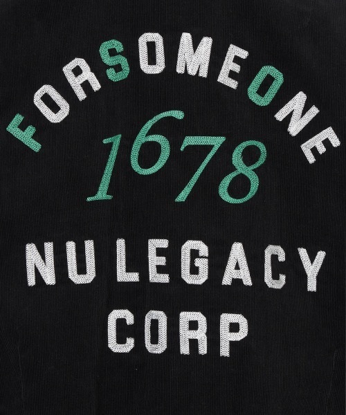 FORSOMEONE（フォーサムワン）の「FORSOMEONE AWARD JACKET（スタジャン・メンズ・ブラック・48）」の4枚目の写真
