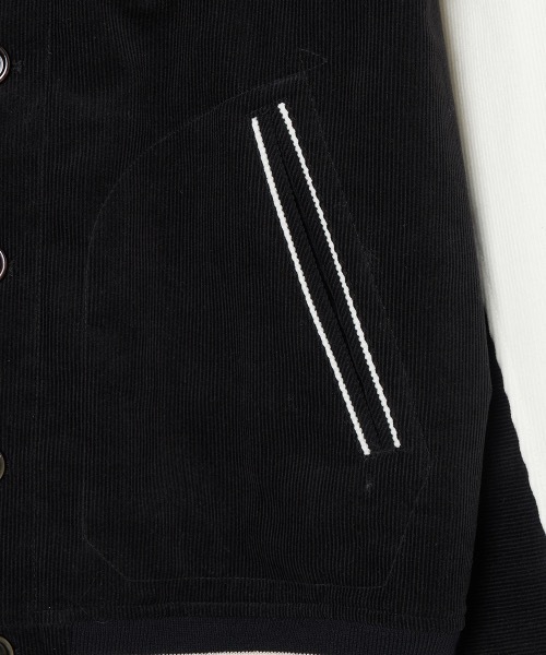FORSOMEONE（フォーサムワン）の「FORSOMEONE AWARD JACKET（スタジャン・メンズ・ブラック・48）」の5枚目の写真