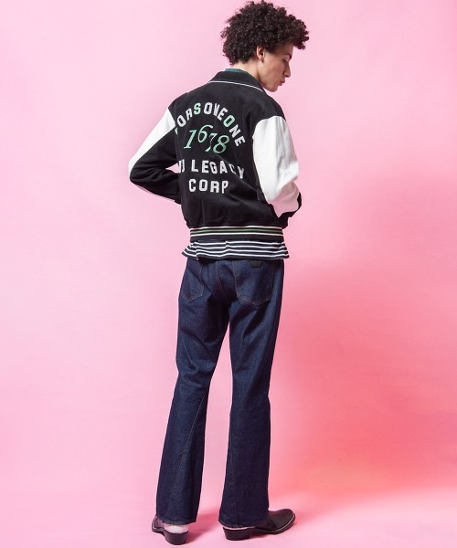 FORSOMEONE（フォーサムワン）の「FORSOMEONE AWARD JACKET（スタジャン・メンズ・ブラック・48）」の8枚目の写真
