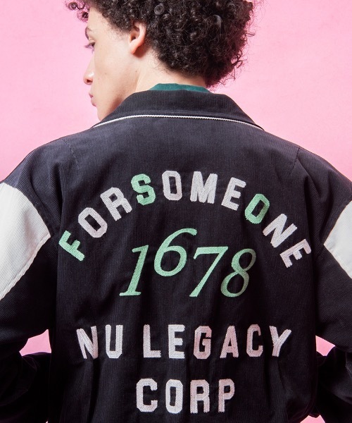 FORSOMEONE（フォーサムワン）の「FORSOMEONE AWARD JACKET（スタジャン・メンズ・ブラック・48）」の10枚目の写真