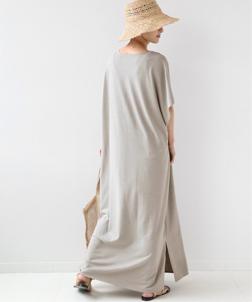 CAL．Berries（カルベリーズ）の「《追加》別注【CAL.Berries 】*Relume TRIBLEND V/N OP：ワンピース（ワンピース・レディース・ブラック/ライトグレー/カーキ・FREE）」の16枚目の写真