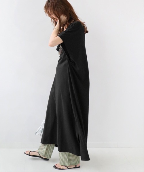 CAL．Berries（カルベリーズ）の「《追加》別注【CAL.Berries 】*Relume TRIBLEND V/N OP：ワンピース（ワンピース・レディース・ブラック/ライトグレー/カーキ・FREE）」の10枚目の写真