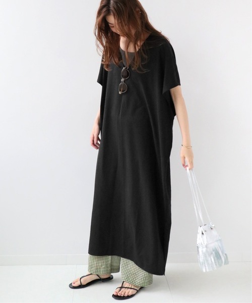 CAL．Berries（カルベリーズ）の「《追加》別注【CAL.Berries 】*Relume TRIBLEND V/N OP：ワンピース（ワンピース・レディース・ブラック/ライトグレー/カーキ・FREE）」の11枚目の写真