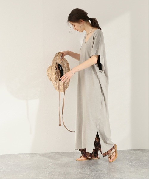 CAL．Berries（カルベリーズ）の「《追加》別注【CAL.Berries 】*Relume TRIBLEND V/N OP：ワンピース（ワンピース・レディース・ブラック/ライトグレー/カーキ・FREE）」の20枚目の写真