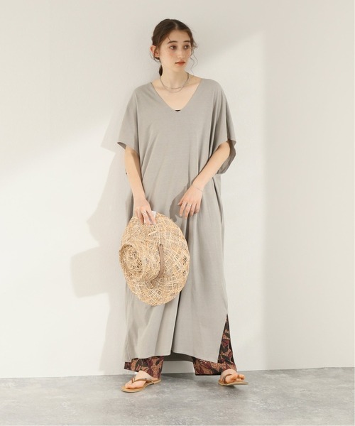 CAL．Berries（カルベリーズ）の「《追加》別注【CAL.Berries 】*Relume TRIBLEND V/N OP：ワンピース（ワンピース・レディース・ブラック/ライトグレー/カーキ・FREE）」の19枚目の写真