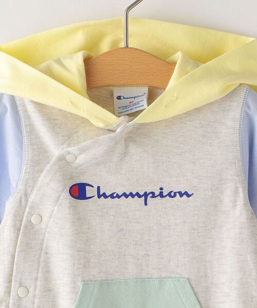 Champion（チャンピオン）の「【SHIPS KIDS別注】Champion:フード 半袖 ロンパース（ロンパース・キッズ・その他1/その他・80/70）」の4枚目の写真