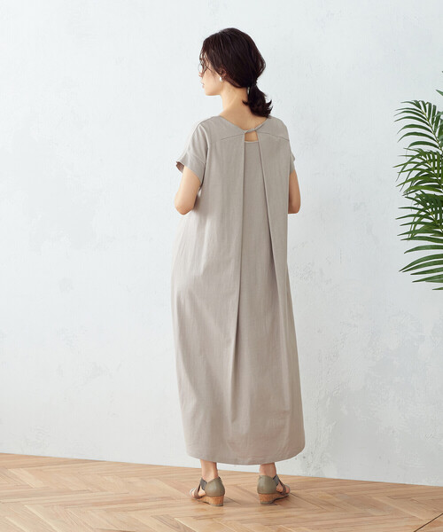 COMME CA ISM（コムサイズム）の「バックシャン　Ｔシャツワンピース（ワンピース・レディース・ブラック/グレー/オリーブ/グリーン・MEDIUM/LARGE）」の8枚目の写真