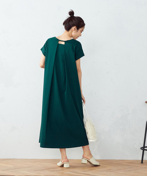 COMME CA ISM（コムサイズム）の「バックシャン　Ｔシャツワンピース（ワンピース・レディース・ブラック/グレー/オリーブ/グリーン・MEDIUM/LARGE）」の14枚目の写真