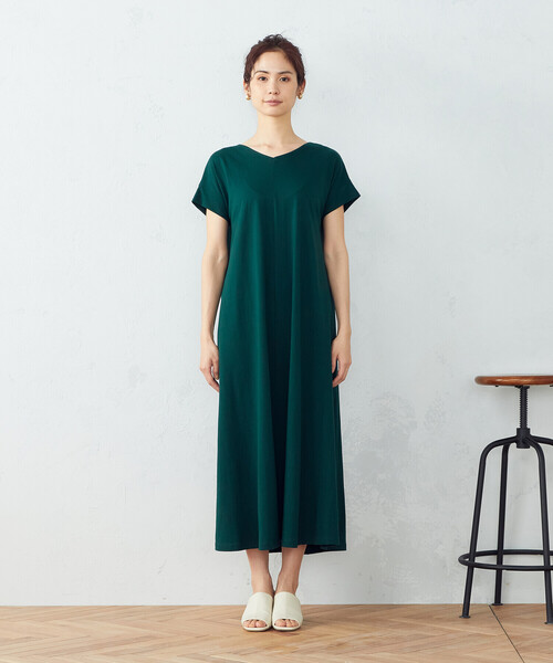 COMME CA ISM（コムサイズム）の「バックシャン　Ｔシャツワンピース（ワンピース・レディース・ブラック/グレー/オリーブ/グリーン・MEDIUM/LARGE）」の17枚目の写真