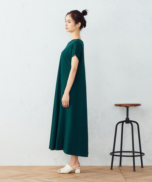 COMME CA ISM（コムサイズム）の「バックシャン　Ｔシャツワンピース（ワンピース・レディース・ブラック/グレー/オリーブ/グリーン・MEDIUM/LARGE）」の18枚目の写真