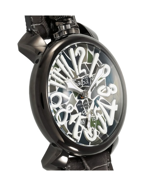 GaGa MILANO（ガガミラノ）の「GaGa MILANO/ガガミラノ MANUALE48MM 腕時計 5012MOS01S メンズ（アナログ腕時計・メンズ・ブラウン・FREE）」の3枚目の写真