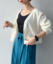 アゼスポンジショートVカーディガン