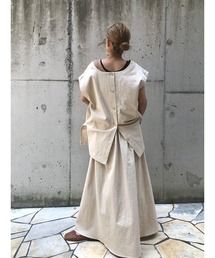 ulu | Linen denim vest(ベスト)