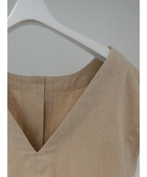 ulu（ウル）の「Linen denim vest（ベスト・レディース・ベージュ・FREE）」の12枚目の写真