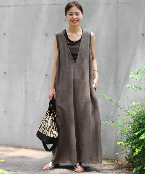 Drifter(ドリフター)の「《追加2》【Drifter/ドリフター】別注 DRAWSTRING BUCKET SMU:バッグ(ショルダーバッグ・レディース・ブラック系その他/ベージュ/ブラック・FREE)」の10枚目の写真