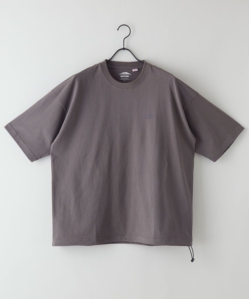 OUTDOOR PRODUCTS(アウトドアプロダクツ)の「【OUTDOOR PRODUCTS/アウトドアプロダクツ】USAコットン ドロップショルダー ビッグシルエット ドローコード Tシャツ(Tシャツ/カットソー・メンズ・ブラック/オリーブ/ホワイト・MEDIUM/X-LARGE/LARGE)」の1枚目の写真
