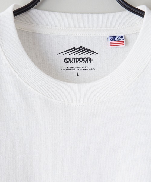 OUTDOOR PRODUCTS(アウトドアプロダクツ)の「【OUTDOOR PRODUCTS/アウトドアプロダクツ】USAコットン ドロップショルダー ビッグシルエット ドローコード Tシャツ(Tシャツ/カットソー・メンズ・ブラック/オリーブ/ホワイト・MEDIUM/X-LARGE/LARGE)」の9枚目の写真