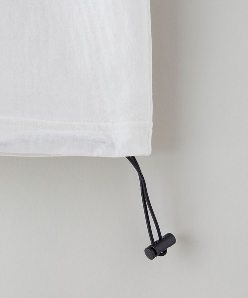 OUTDOOR PRODUCTS(アウトドアプロダクツ)の「【OUTDOOR PRODUCTS/アウトドアプロダクツ】USAコットン ドロップショルダー ビッグシルエット ドローコード Tシャツ(Tシャツ/カットソー・メンズ・ブラック/オリーブ/ホワイト・MEDIUM/X-LARGE/LARGE)」の12枚目の写真