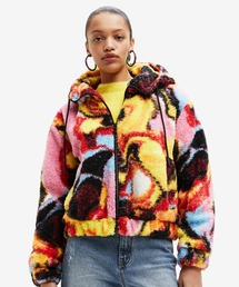 デジタルプリント ボアジャケット