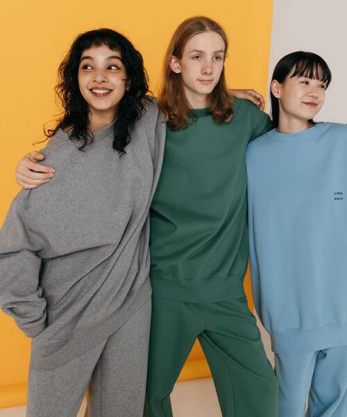 CITEN（シテン）の「＜CITEN＞ヒュージ スウェットシャツ（スウェット・メンズ・グレー/ケリー/コバルトブルー/ナチュラル/ダークグリーン/オレンジ/イエロー/ネイビー・M/L）」の2枚目の写真