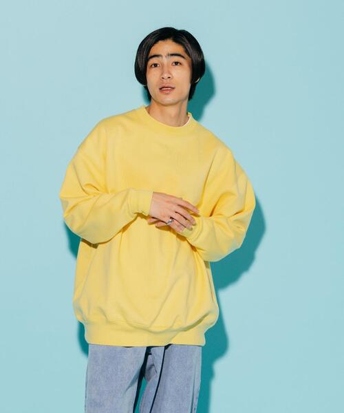 CITEN（シテン）の「＜CITEN＞ヒュージ スウェットシャツ（スウェット・メンズ・グレー/ケリー/コバルトブルー/ナチュラル/ダークグリーン/オレンジ/イエロー/ネイビー・M/L）」の7枚目の写真