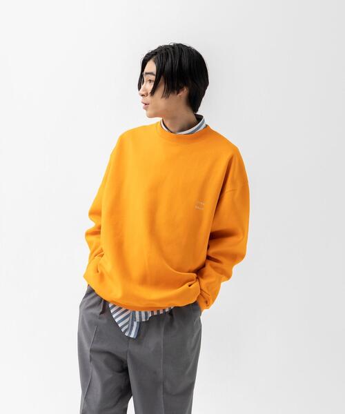 CITEN（シテン）の「＜CITEN＞ヒュージ スウェットシャツ（スウェット・メンズ・グレー/ケリー/コバルトブルー/ナチュラル/ダークグリーン/オレンジ/イエロー/ネイビー・M/L）」の10枚目の写真